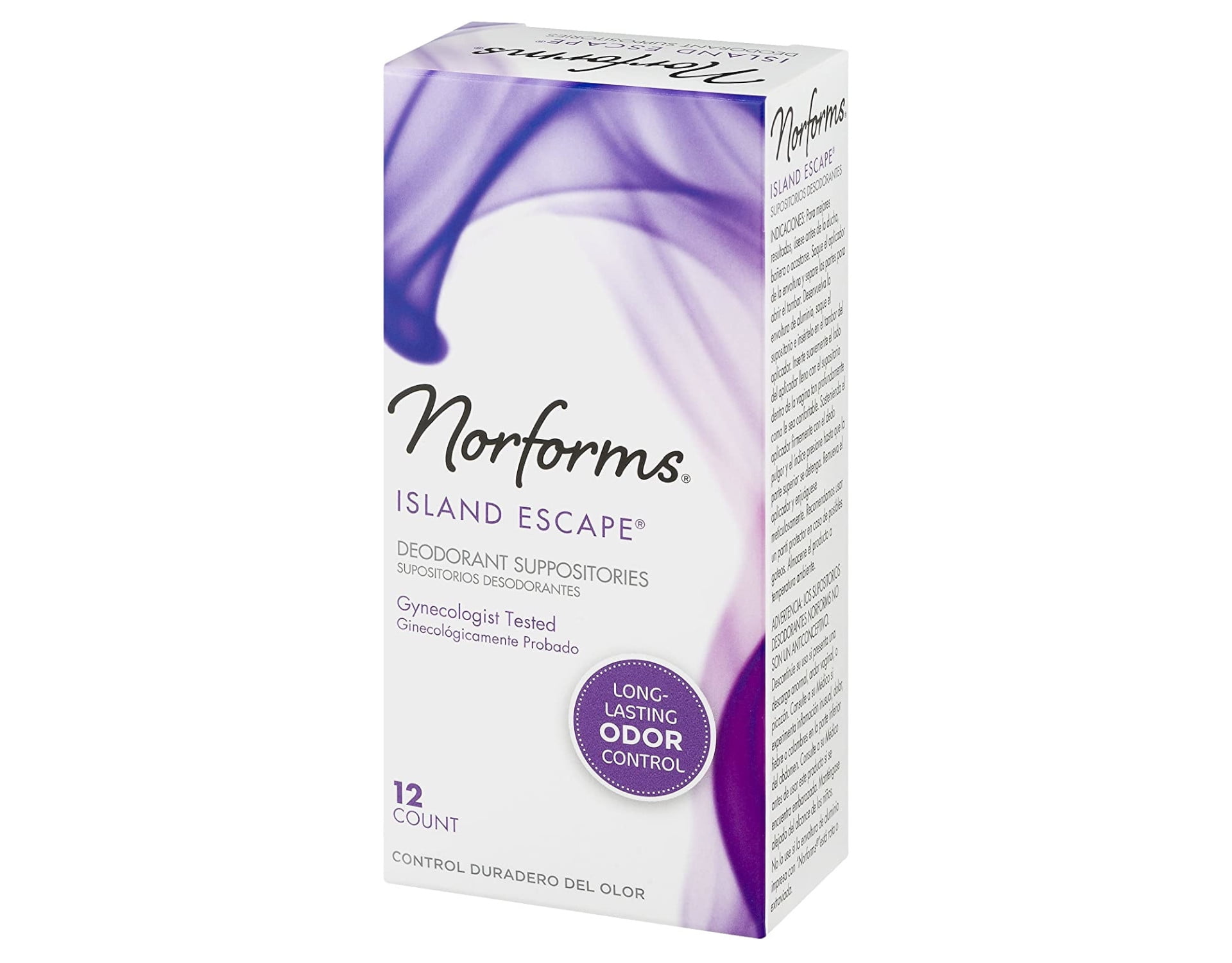 Norforms, Suppositories, Island Escape, 12 Each, Feminine Odor Control ...