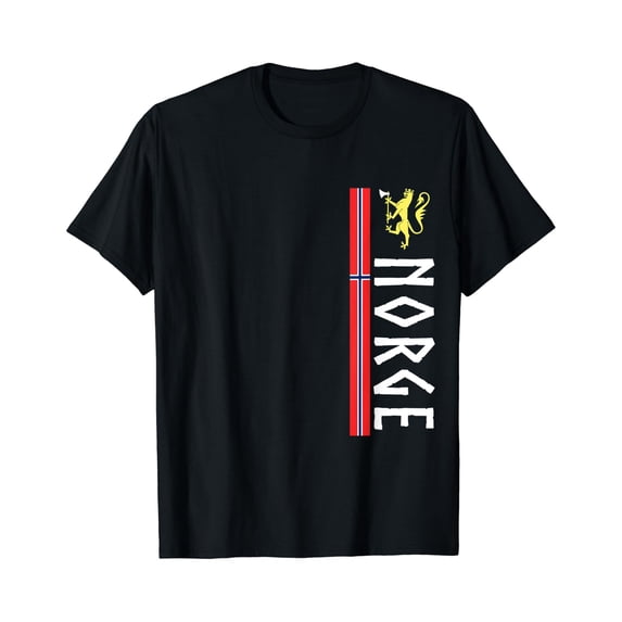 Norge Soccer Jersey Shirt Flag Of Norway Norwegian Map Gift T-Shirt