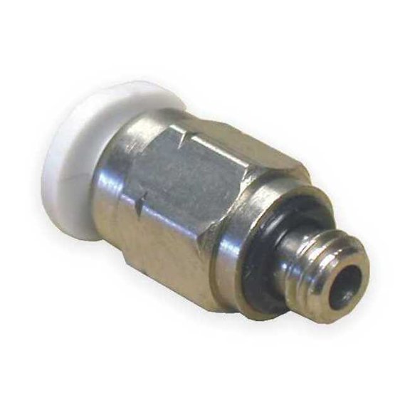 Norgren Hex Adapter, 5/32 in Tube Size, Polybutylene, White, 10 PK M02250405