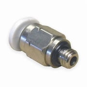 Norgren Hex Adapter, 5/32 in Tube Size, Polybutylene, White, 10 PK M02250406