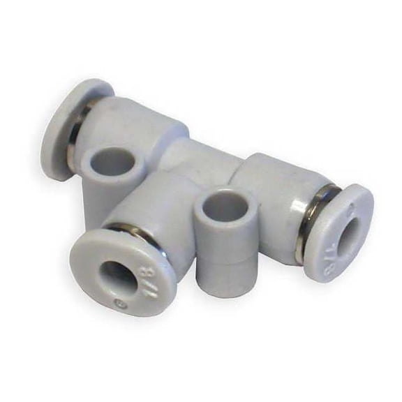 Norgren Tee,Push In,Tube 1/4 In.,PK10 M20600400