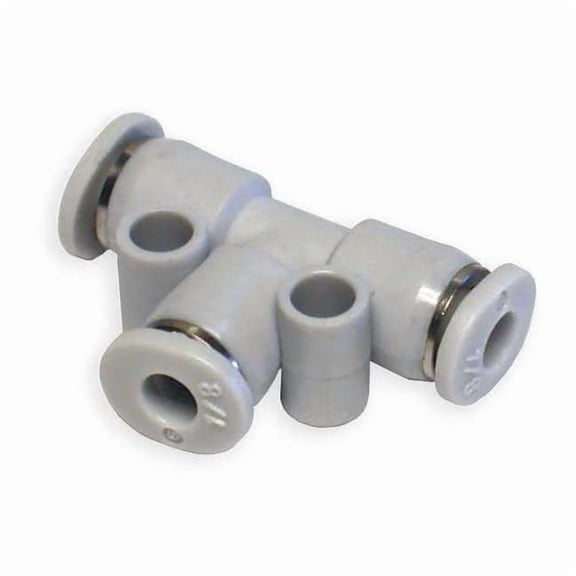 Norgren Tee,Push In,Tube 1/4 In.,PK10 M20600400