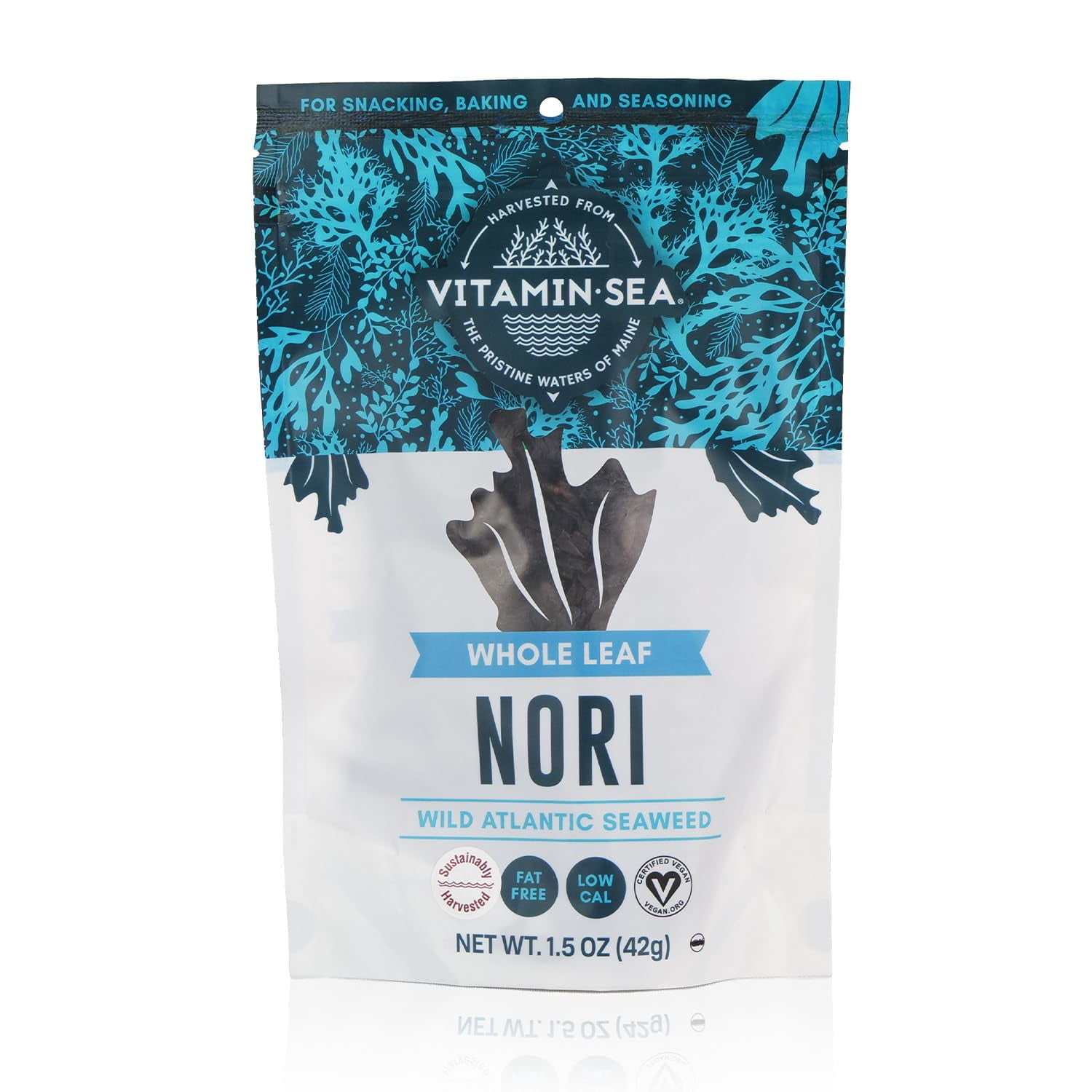 Nori Dried Seaweed Wild North Atlantic Seaweed for Snacking, Seasoning, Soups & Salads Rich