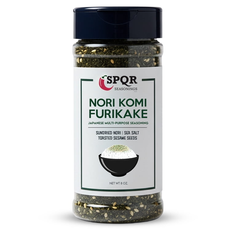 SPQR Seasonings Nori Komi Furikake XL 8 oz Jar Multi-Purpose Rice