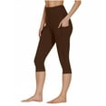 thumbnail image 1 of Noric Capris Pants for Women Yoga Capris Tummy Control High Waisted with Pockets for Athletic Running Capri Leggings, 1 of 9