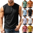 thumbnail image 1 of Noric Men's Waffle Knit Tank Top Crew Neck Casual Muscle Shirt Relaxed Fit Summer Top for Beach and Casual, 1 of 9
