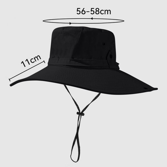 Noric Men's Wide Brim UV Protection Safari Hats Outdoor Hiking Fishing Breathable Summer Sun Bucket Hat