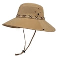 thumbnail image 1 of Noric Sun Hat for Women & Men Wide Brim Sun Protection with Fold-Up Brim Vintage Style Hiking Fishing Outdoor Sun Hat, 1 of 2