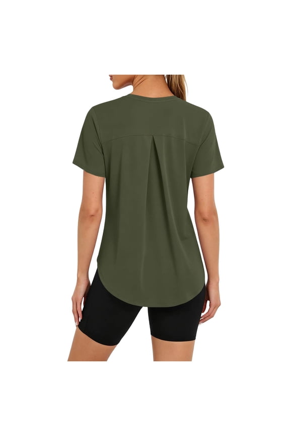 Tops for UPF 50+ Sun Protection Lightweight Hiking Short Sleeve Quick-Dry Athletic Activewear Yoga Workout Basic Tee Shirts