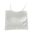 thumbnail image 1 of Noric Women's Built-in Bra Tank Top Square Neck Sleeveless Ribbed Spaghetti Strap Cami Slimming Everyday Basic Casual Outfits, 1 of 6