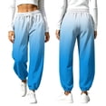 thumbnail image 1 of Noric Women's Gradient Print Jogger Pants Drawstring Elastic Waist Loose Fit with Pockets Casual Daily Lightweight Trousers, 1 of 9