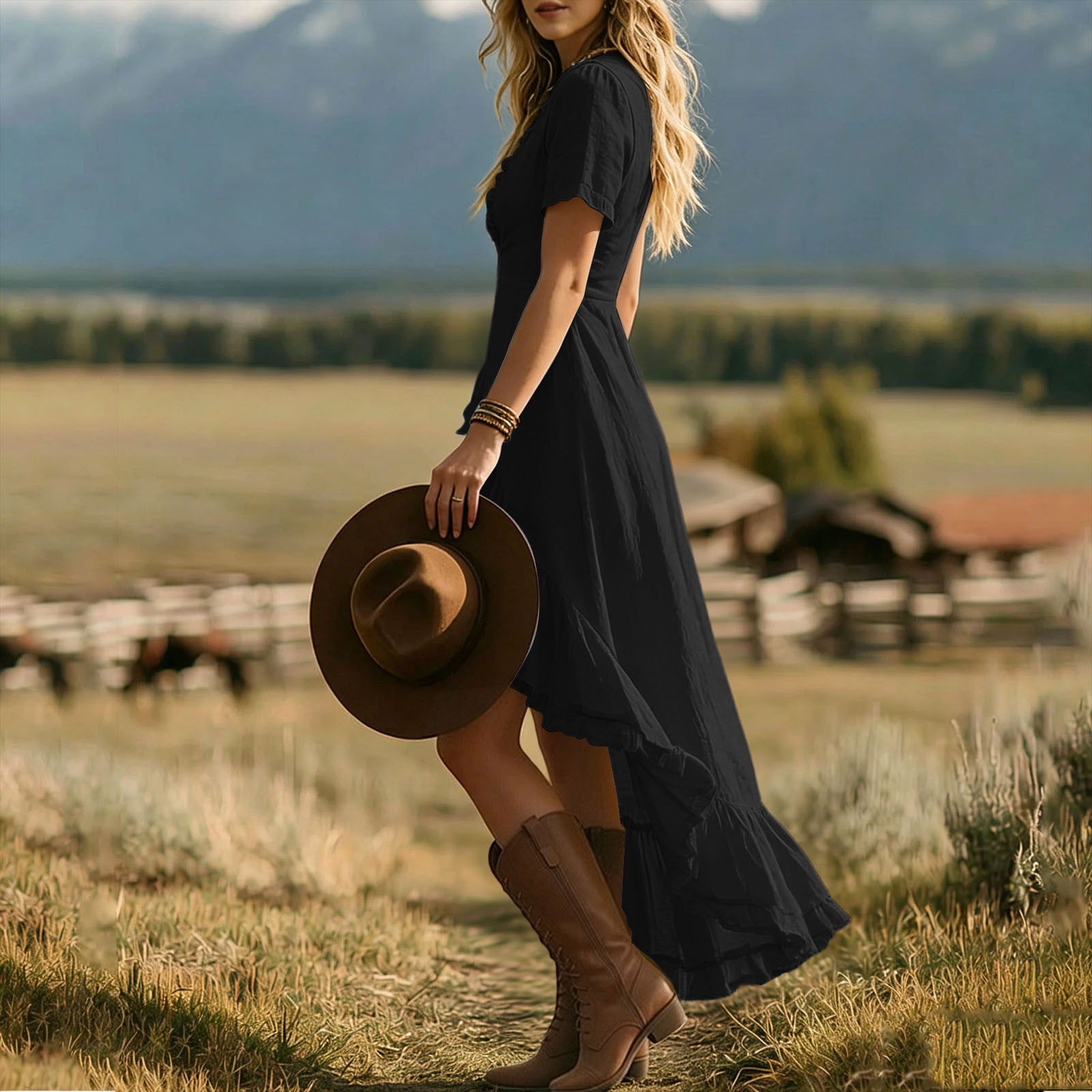 boho asymmetrical dress Buy Ecru and Sap Green Checks Crinkled Cotton Asymmetrical Boho Dress Online at SeamsFriendly