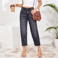 thumbnail image 1 of Noric Women's Skinny Capri Jeans Stretchy Trendy High Waisted with Pocket Casual Summer Denim Pants, 1 of 7