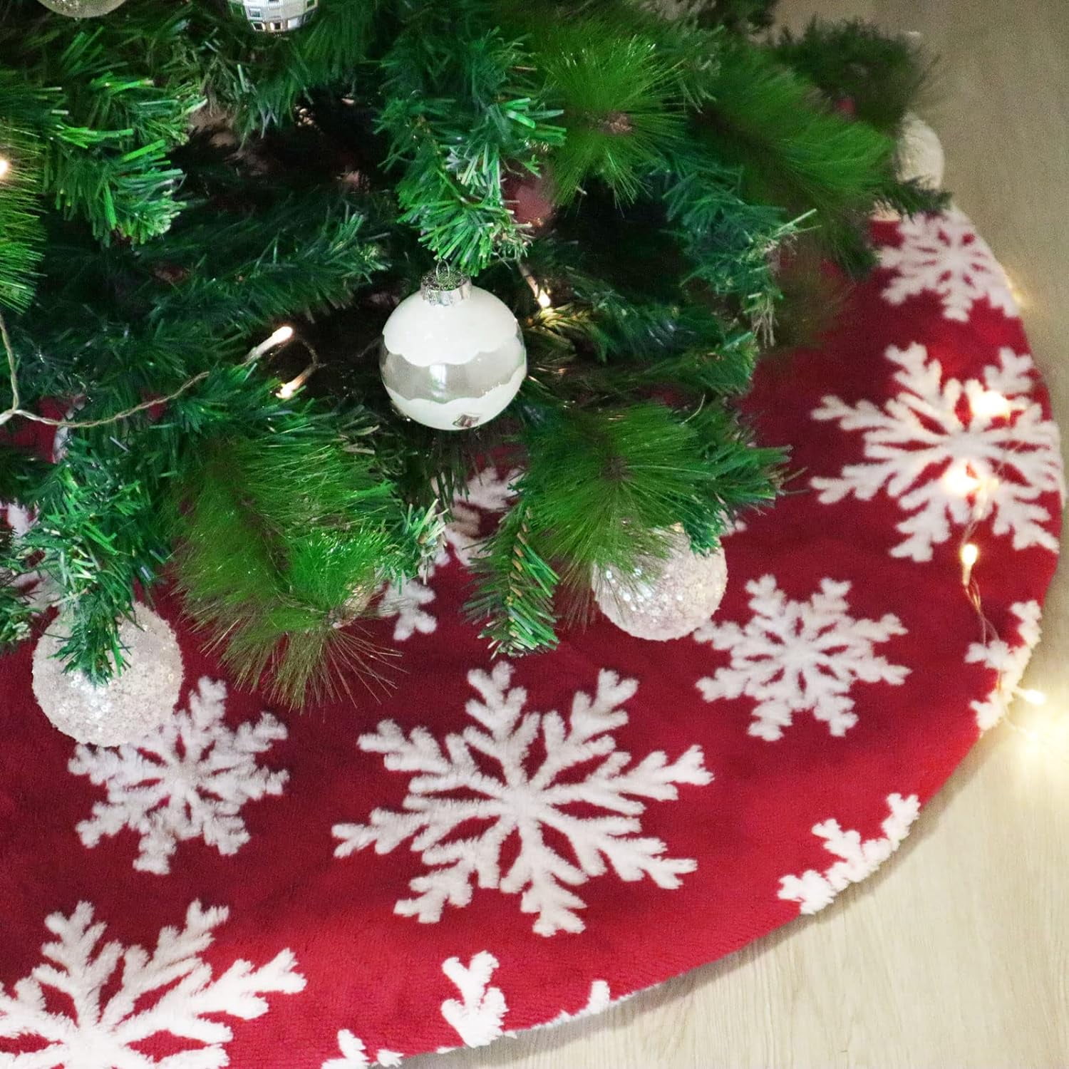 Norina 48 Inch Large Christmas Tree Skirt Christmas Decorations