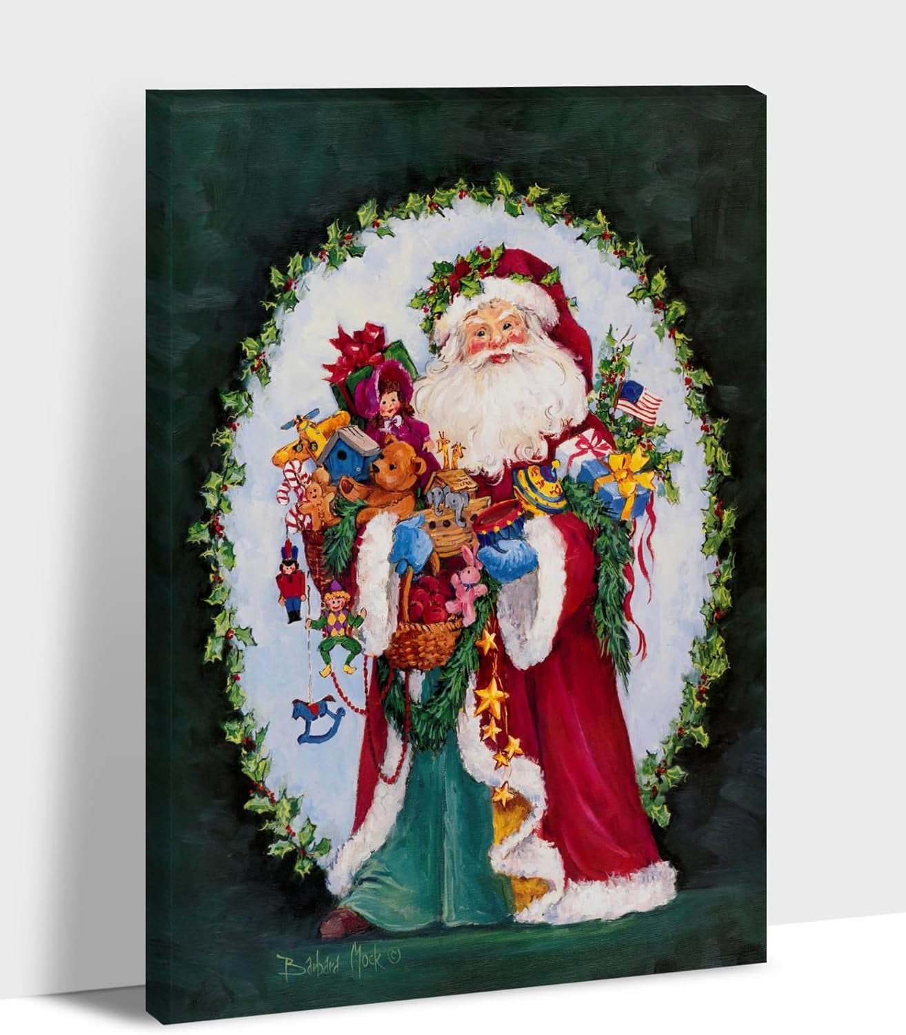 Norina Christmas Canvas Wall Art Christmas Pictures for Wall, Vintage