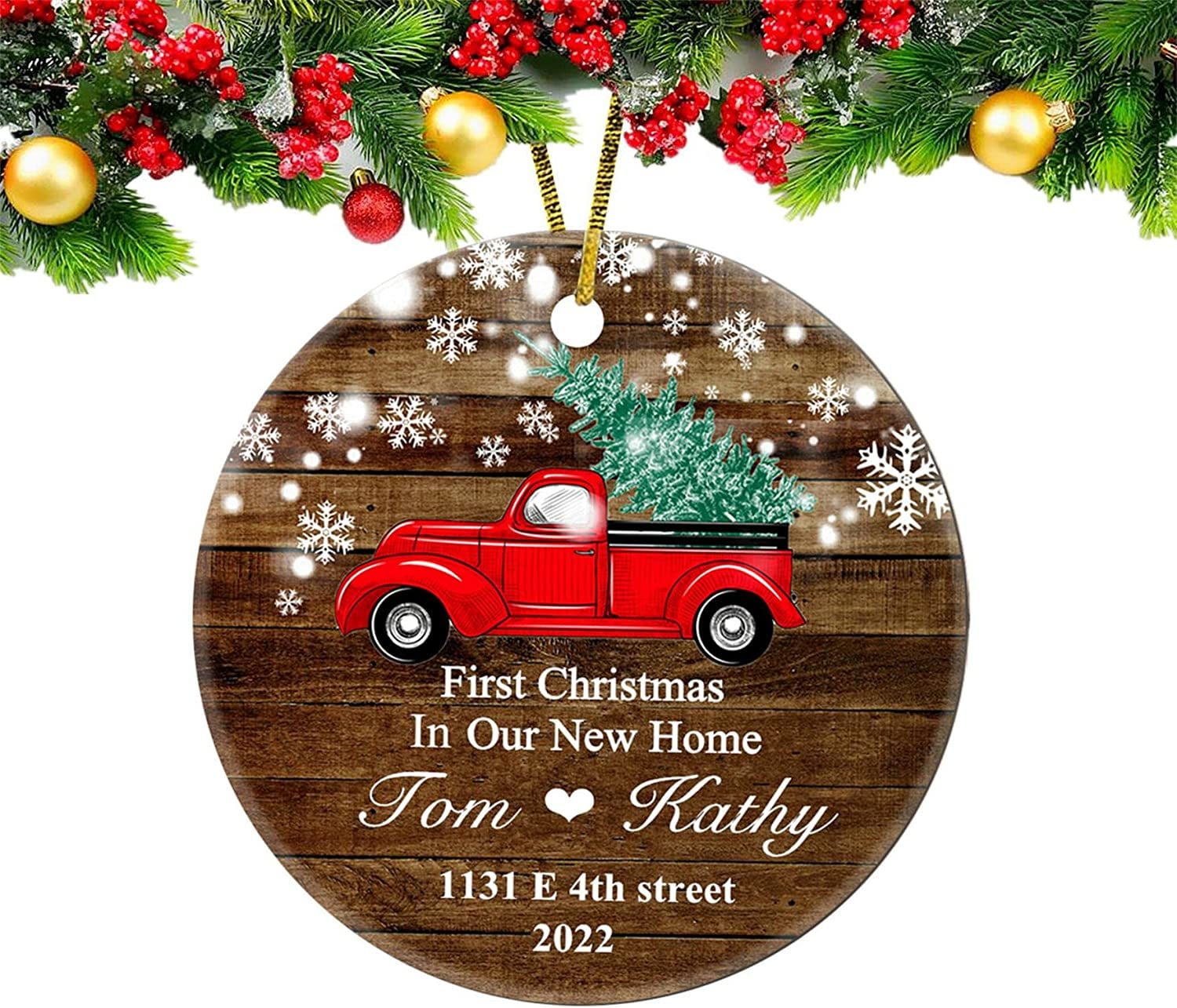 Norina Custom Christmas Ornament 2023, Personalized First Christmas in Our New Home Ornament Mr
