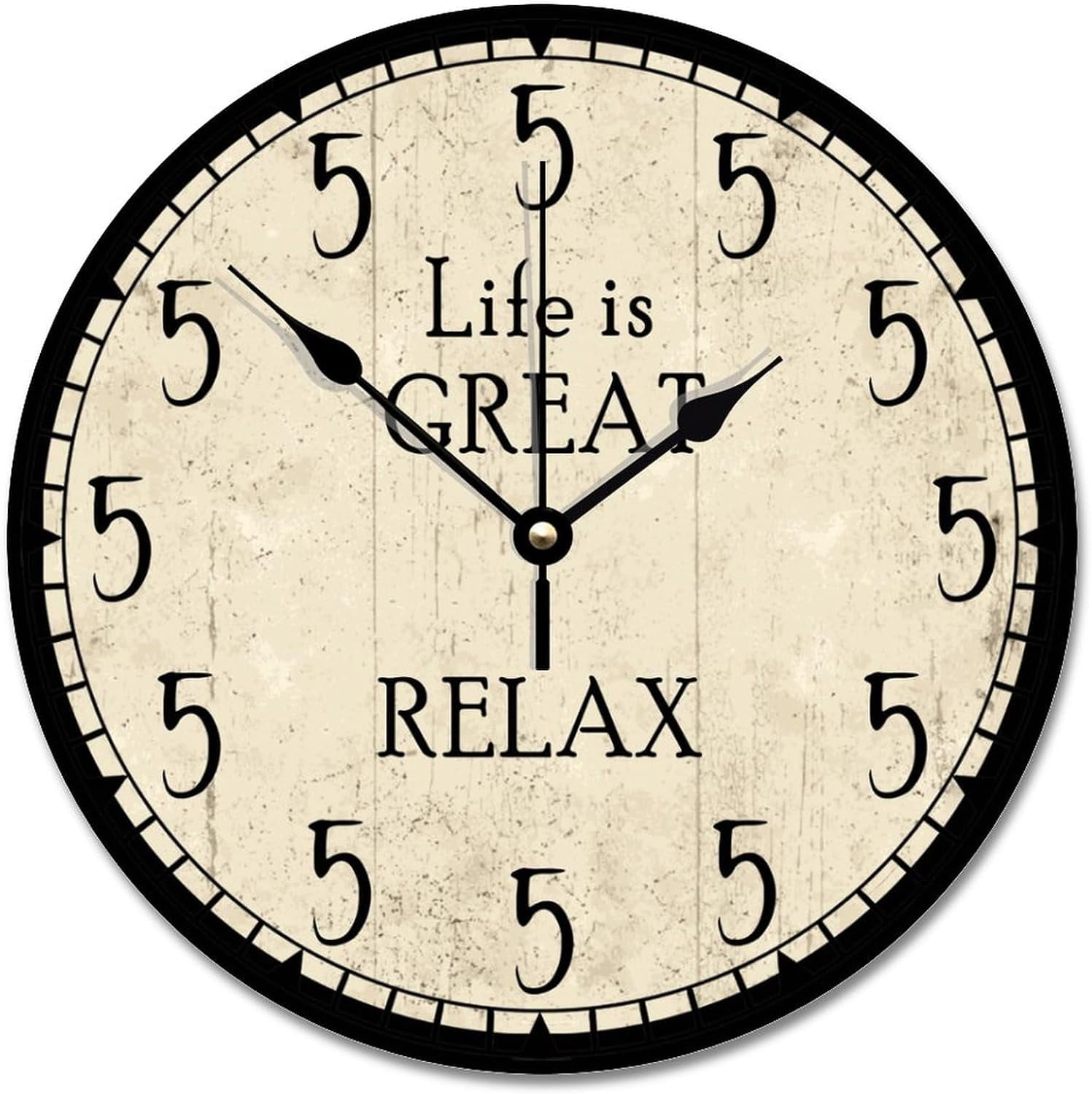 Norina Happy Camper Camping Wall Clock Summer Camping Wood Clock 10