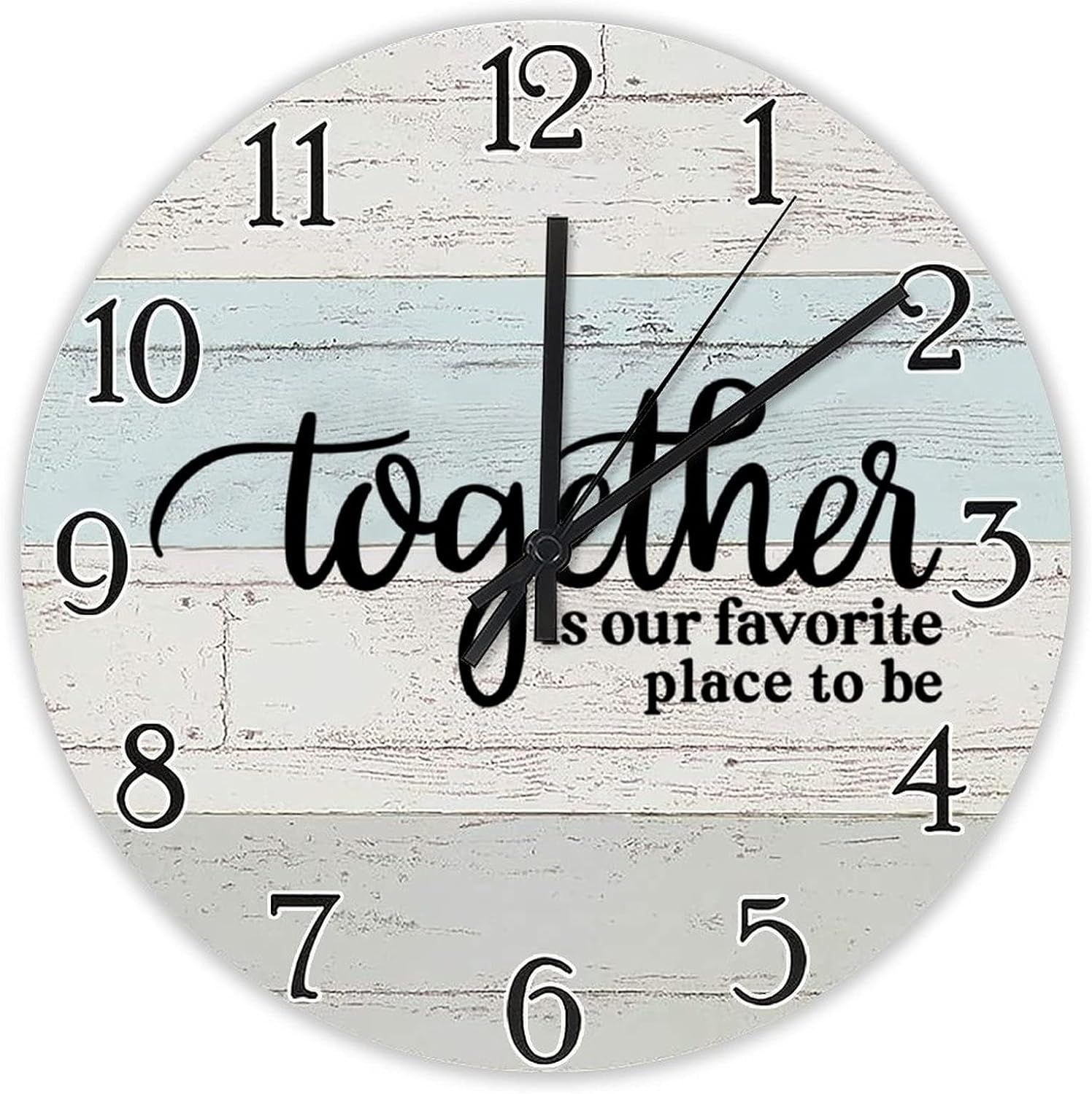 Norina Miracfe Worker Clock Bible Verse Wall Clock Religious Quote Art