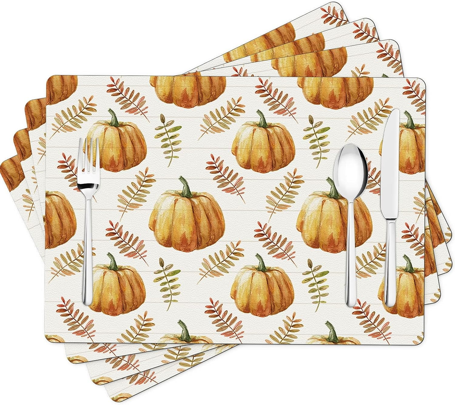 Norina Placemats Dining Table Mat Set, Indoor Placemats Set of 4, Non