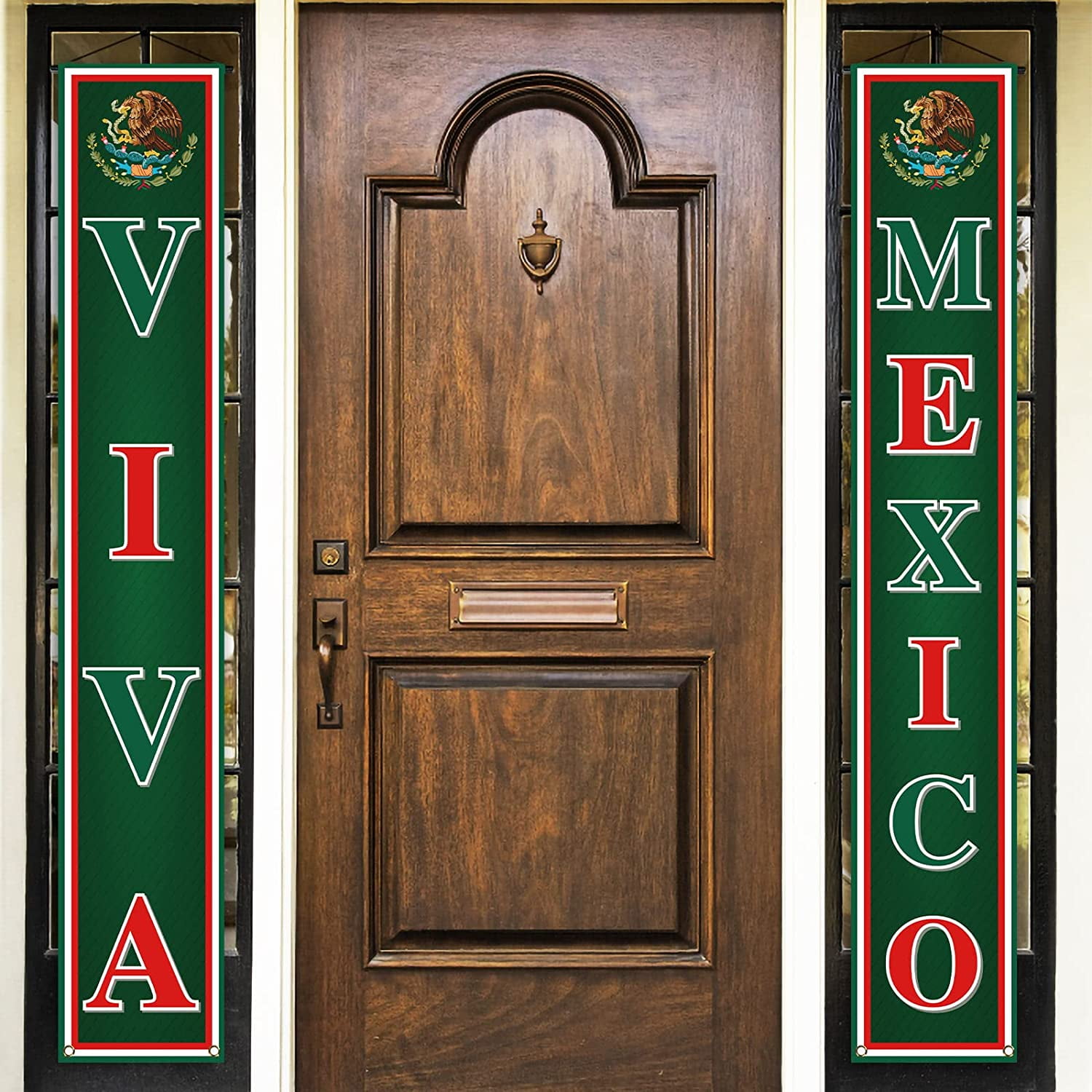 Norina Viva Mexico Front Door Porch Banner Mexican Independence Day