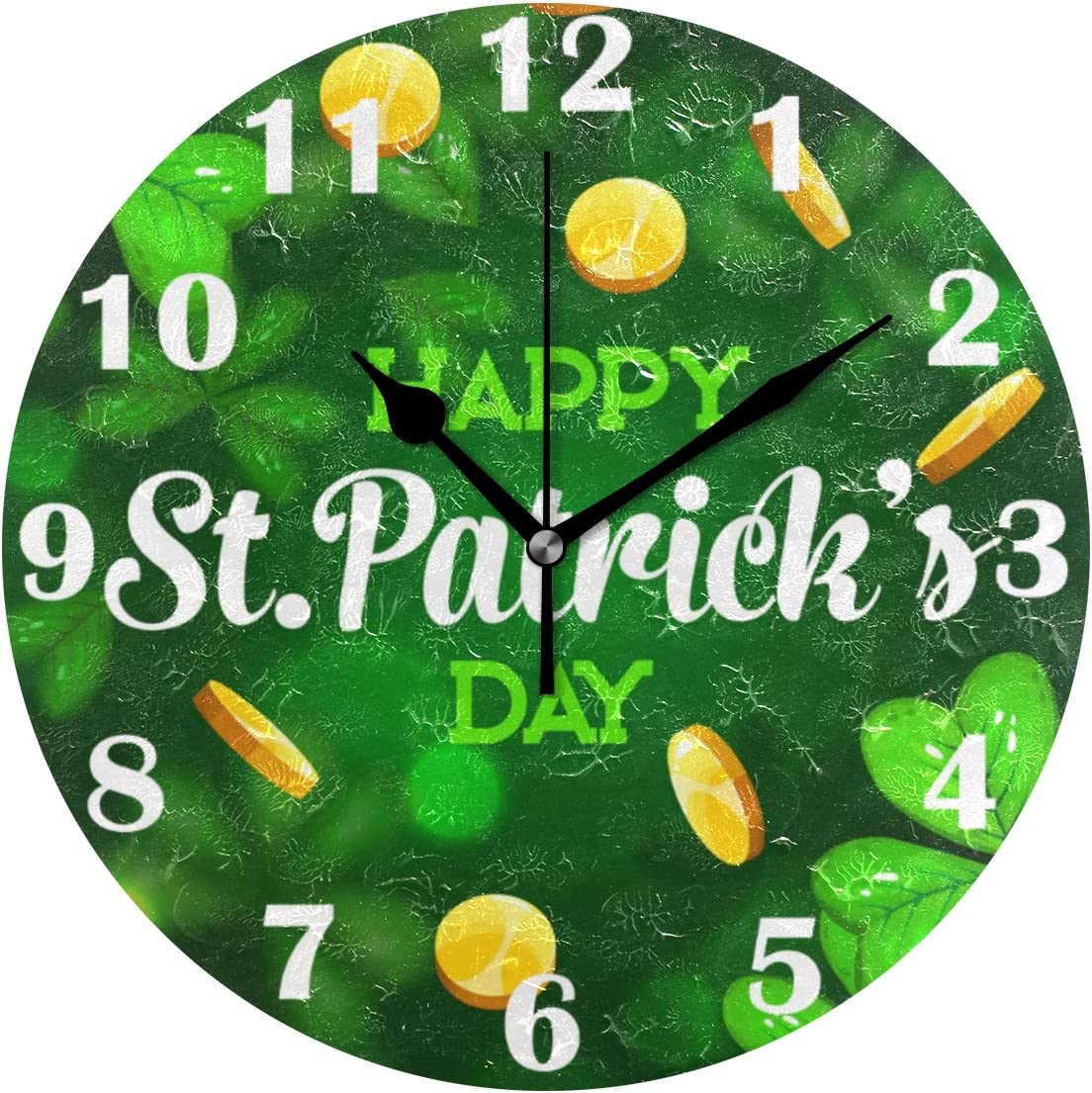 Norina Wooden Sunflower Daisy Wall Clock Silent Non TicNorinang,Retro