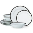 thumbnail image 1 of Noritake Austin Platinum 12-Piece Dinnerware Set, Service for 4, 1 of 7