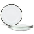 thumbnail image 1 of Noritake Black Rill Set of 4 Dinner Plates, 1 of 7