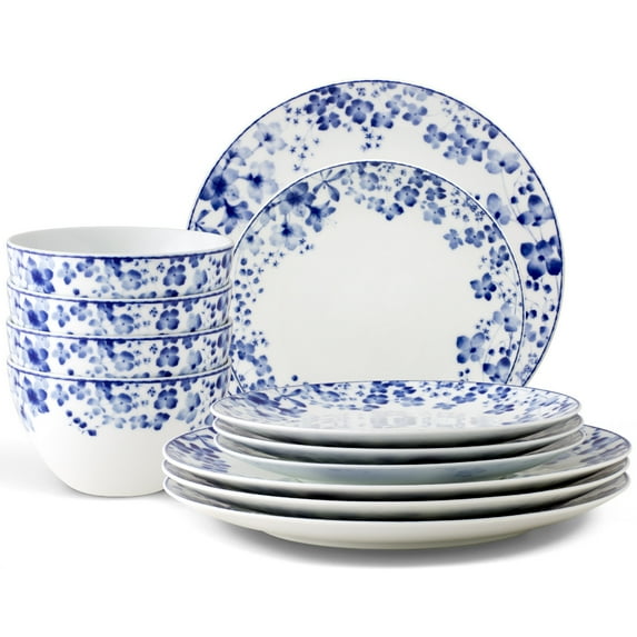 Noritake Bloomington Road 12-Piece Dinnerware Set, Service for 4