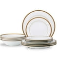 thumbnail image 1 of Noritake Charlotta Gold 12-Piece Dinnerware Set, Service for 4, 1 of 7