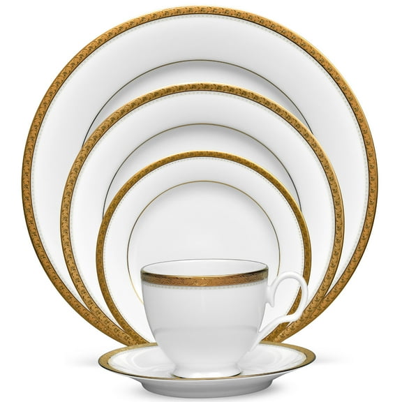 Noritake Charlotta Gold 5-Piece Place Setting