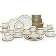 thumbnail image 1 of Noritake Charlotta Gold 60-Piece Value Dinnerware Set, Service for 12, 1 of 7