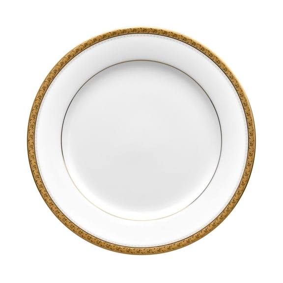 Noritake Charlotta Gold Salad Plate, White