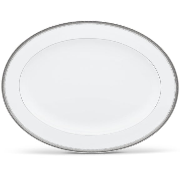 Noritake Charlotta Platinum Large Oval Platter
