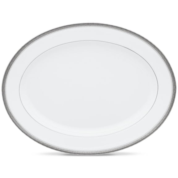 Noritake Charlotta Platinum Medium Oval Platter