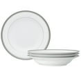 thumbnail image 1 of Noritake Charlotta Platinum Set of 4 Rim Soup Bowls, 1 of 5