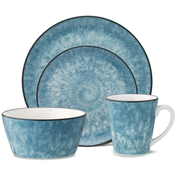 Noritake ColorKraft Essence Azurite 4-Piece Coupe Place Setting