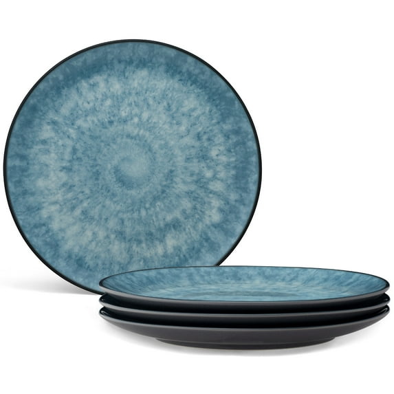 Noritake ColorKraft Essence Azurite Set of 4 Coupe Dinner Plates