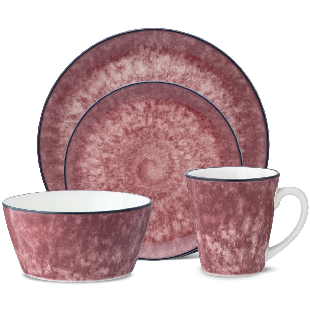 Noritake ColorKraft Essence Garnet 4-Piece Coupe Place Setting ...