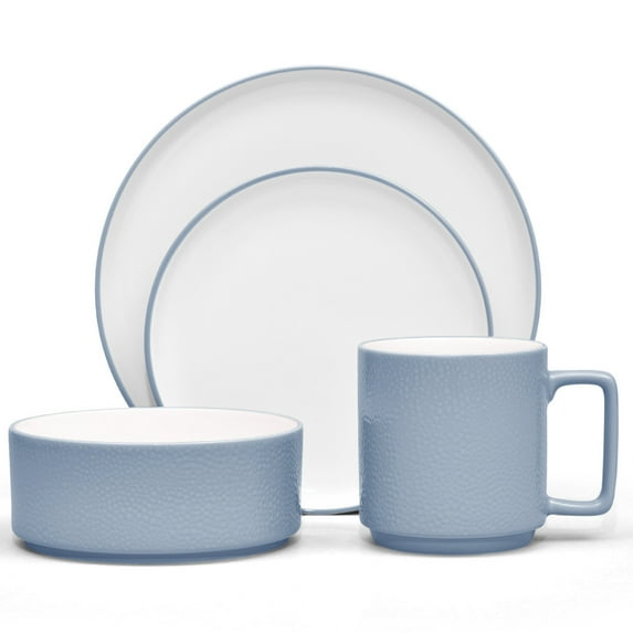 Noritake ColorTex Stone Aqua 4-Piece Place Setting