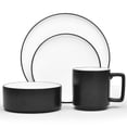 thumbnail image 1 of Noritake ColorTex Stone Black 4-Piece Place Setting, 1 of 7