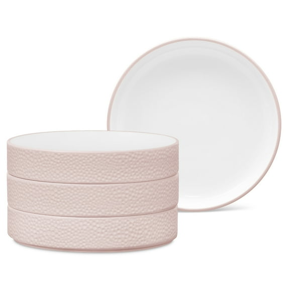 Noritake ColorTex Stone Blush Set of 4 Stax Deep Plates
