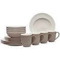 thumbnail image 1 of Noritake ColorTrio Clay 16-Piece Coupe Dinnerware Set, Service for 4, 1 of 7