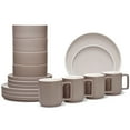 thumbnail image 1 of Noritake ColorTrio Clay 16-Piece Stax Dinnerware Set, Service for 4, 1 of 7