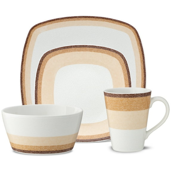 Noritake Colorscapes Layers Desert 4-Piece Square Place Setting
