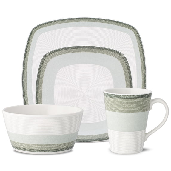 Noritake Colorscapes Layers Sage 4-Piece Square Place Setting