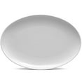 thumbnail image 1 of Noritake Colorscapes WoW Swirl (White on White) Oval Platter, 1 of 5