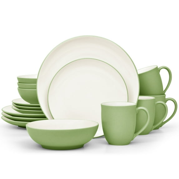 Noritake Colorwave Apple 16-Piece Coupe Dinnerware Set, Service for 4