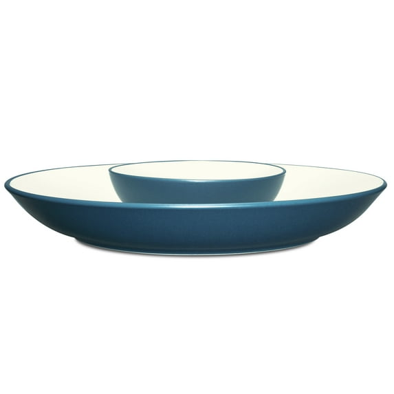 Noritake Colorwave Blue Chip and Dip Serving Bowl