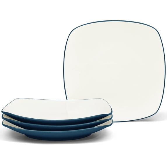 Noritake Colorwave Blue Set of 4 Square Dinner Plates