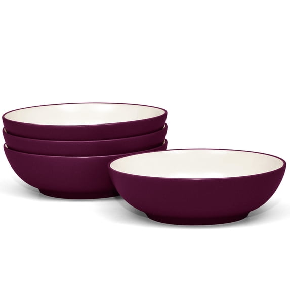 Noritake Colorwave Burgundy Set of 4 Soup/Cereal Bowls